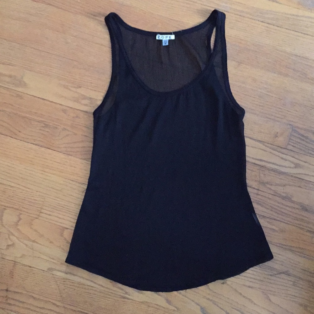 Sheer Black Tank